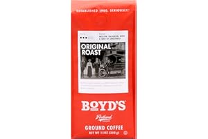 Boyd's Coffee– Original Roast Coffee – Ground Medium Roast - Blended from 100% Arabica – Rich & Full-Flavored – 12 Oz.