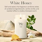 WoodWick Scented Candle Large Hourglass White Honey Wood Wick view 2