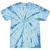 Colortone Spider Tie Dye T-Shirts for Men and Women - Unisex Short Sleeve Tie-Dye T Shirts for Adults