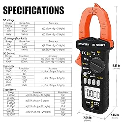 BTMETER BT-7200APP TRMS 6000 Counts Clamp