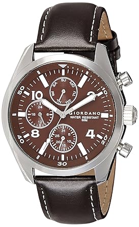 Giordano Analog Brown Dial Mens Watch - 1684-02