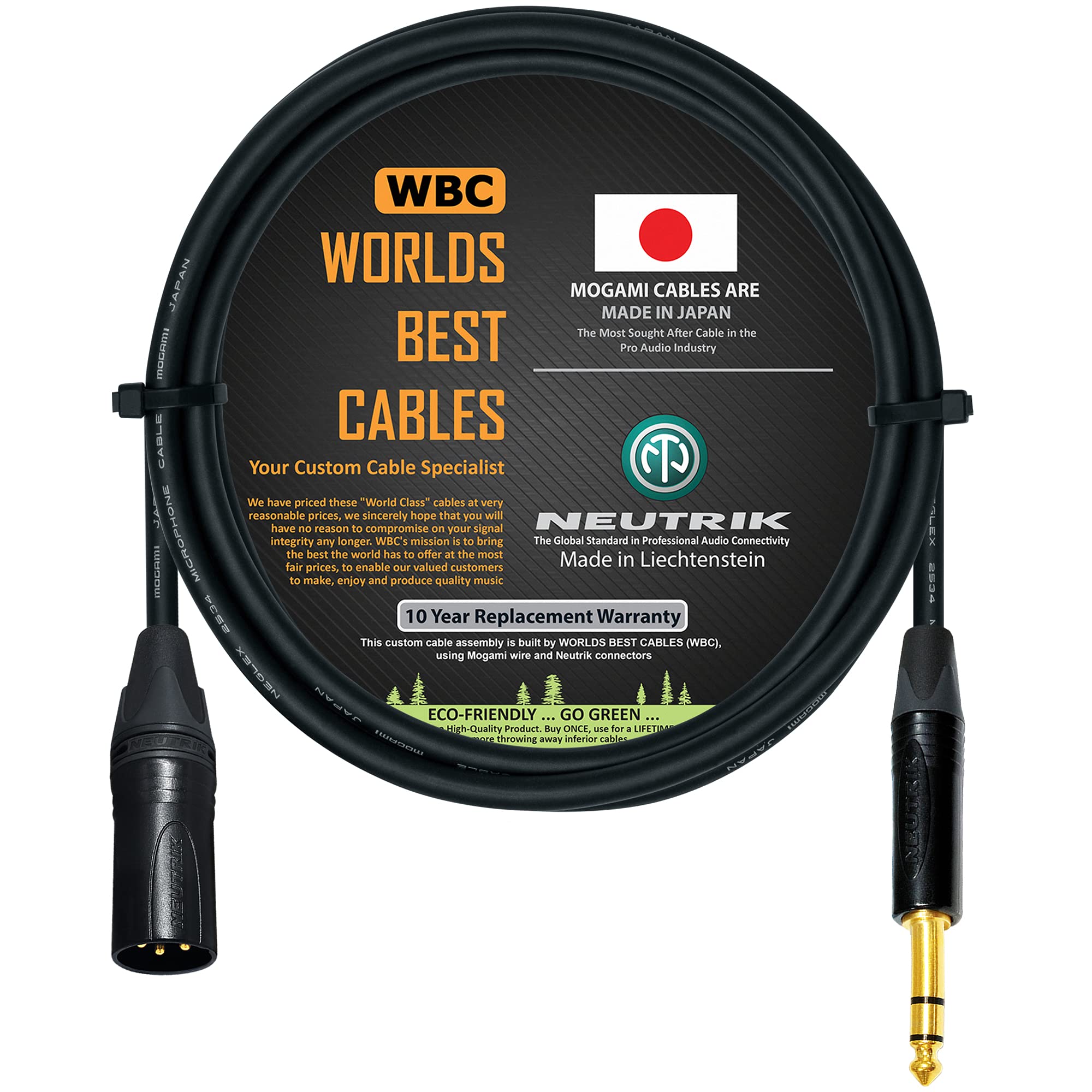 WORLDS BEST CABLES 2 Foot - Quad Balanced Patch