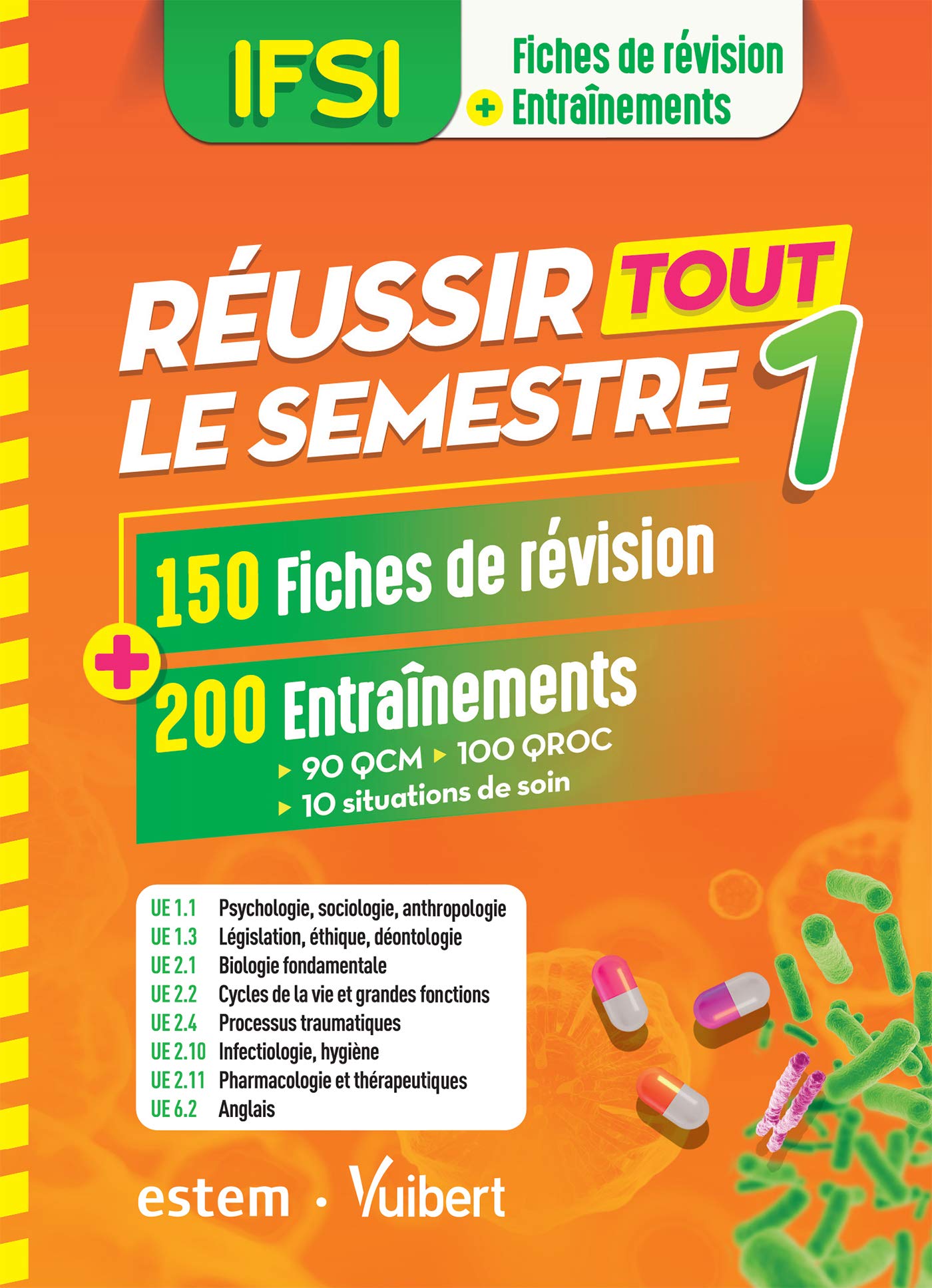 Amazon Fr Ifsi Reussir Tout Le Semestre 1 150 Fiches De Revision Et 200 Entrainements Qcm Qroc Situations De Soin Martin Carine Brehaux Karine Favro Cedric Quebre Karine Collectif Livres