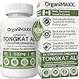 6X Strength Tongkat Ali 600 MG PER SINGLE CAPSULE 60,000 MG Equivalent 100:1 Extract Ratio Highest Potency, OrganiMAXX Longja