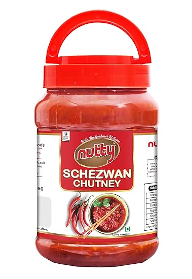 Nutty Schezwan Chutney - 1 Kgs., Spicy Dip, Blended with Quality Seasonings