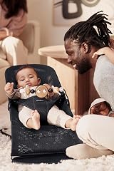 BabyBjörn Toy for Bouncer Googly Eyes Black White Boys Girls view 4