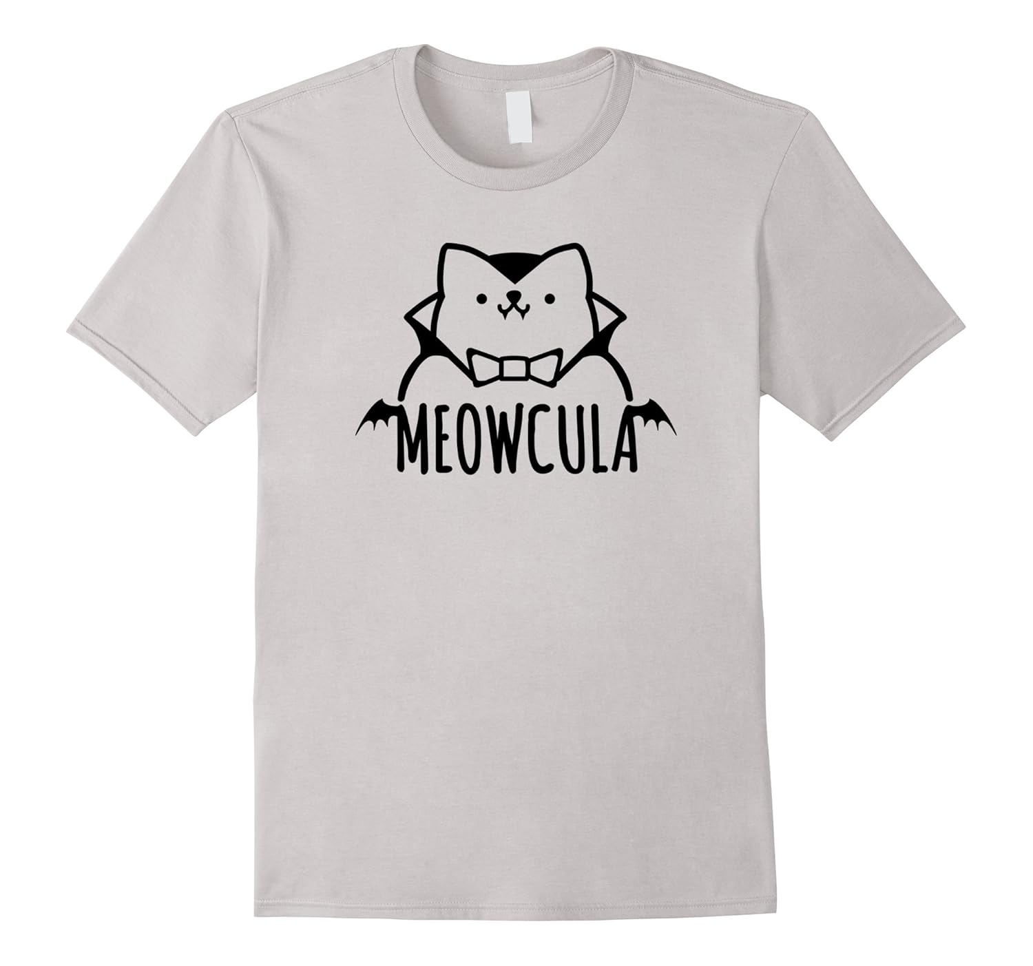 Meowcula Funny Cat Vampire Dracula Halloween Tee Shirt giftmt