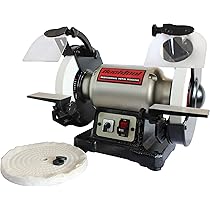 BUCKTOOL Professional Power Tools 8-Inch Dual Speed Cast Iron Base Bench Grinder TDS-200DS
