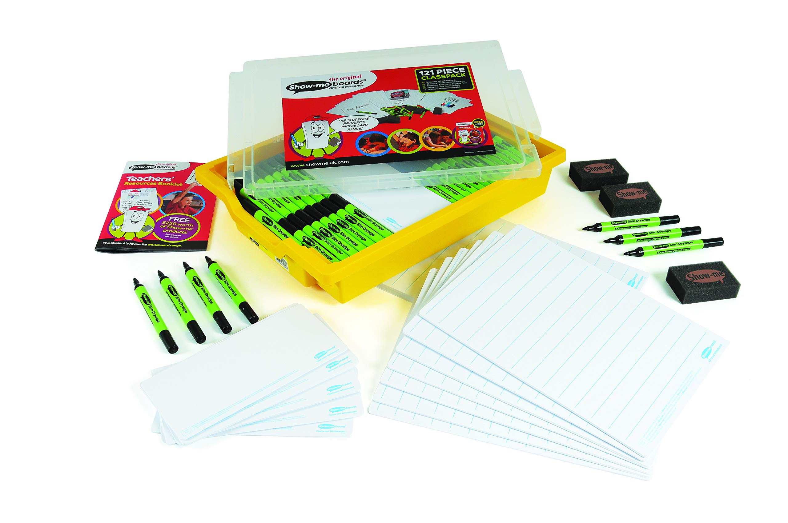 Show-me GTC/LIB Lined Whiteboards in Gratnell's Tray, Class Kit (Pack of 30)