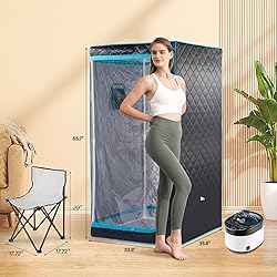 Zonemel Full Size Portable Steam Sauna Kit Personal Full Body