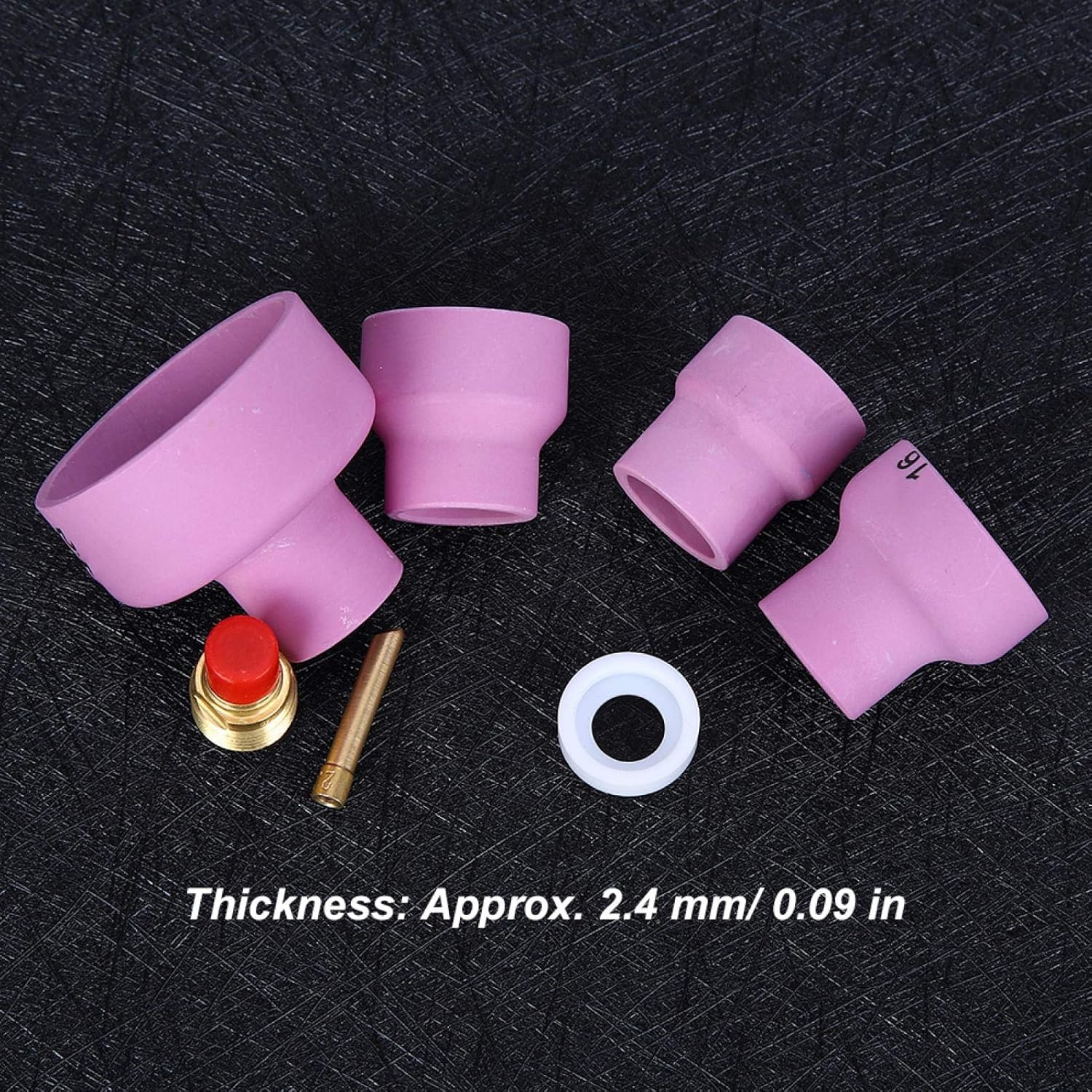 Ceramic Welding Cup, Ceramic Sandblast Nozzle Alumina Sand Blasting Ceramic Nozzle Cups Welding Equipment - - 