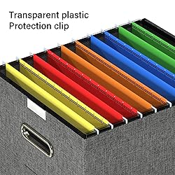 Forlogic File Organizer Box with Lid, Collapsible