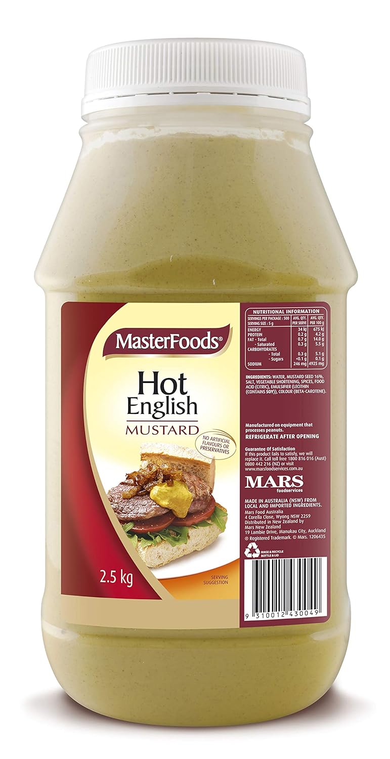 Masterfoods Hot English Mustard 2.5kg Grocery & Gourmet Food