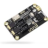 DROK Blue~Tooth Board, 12V Audio Receiver Blue~Tooth Module DC 5V-12V Portable Wire~Less Electronics Stereo Music Receive Circuit Chip with Micro USB Port for Headphone Speaker Home Sound System DIY
