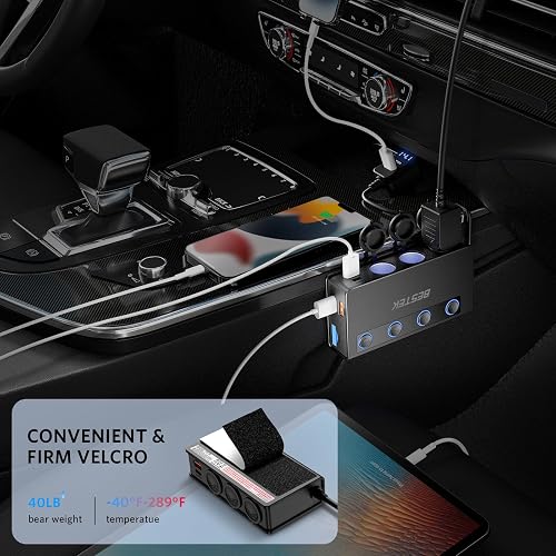 bestek cigarette lighter splitter adapter Amazon.com: BESTEK 200W Cigarette Lighter with 4 * 2.4A 0.79 x 6.22 x 4.25 inches Wattage BESTEK 3 - Socket Cigarette