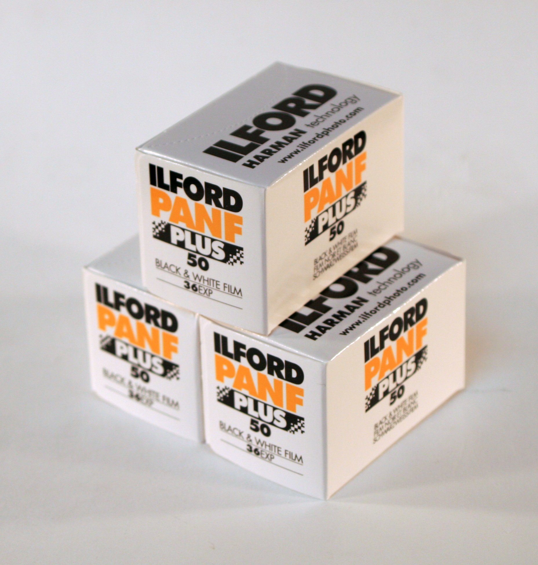 Ilford PanF+, 135mm 36 exposures 3 rolls