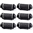 6 PCS Replacement Roller Head for Electric Callus Remover for Feet Pedicure Kit Refill Rollers Extra Coarse Regular Coarse Fine Coarse