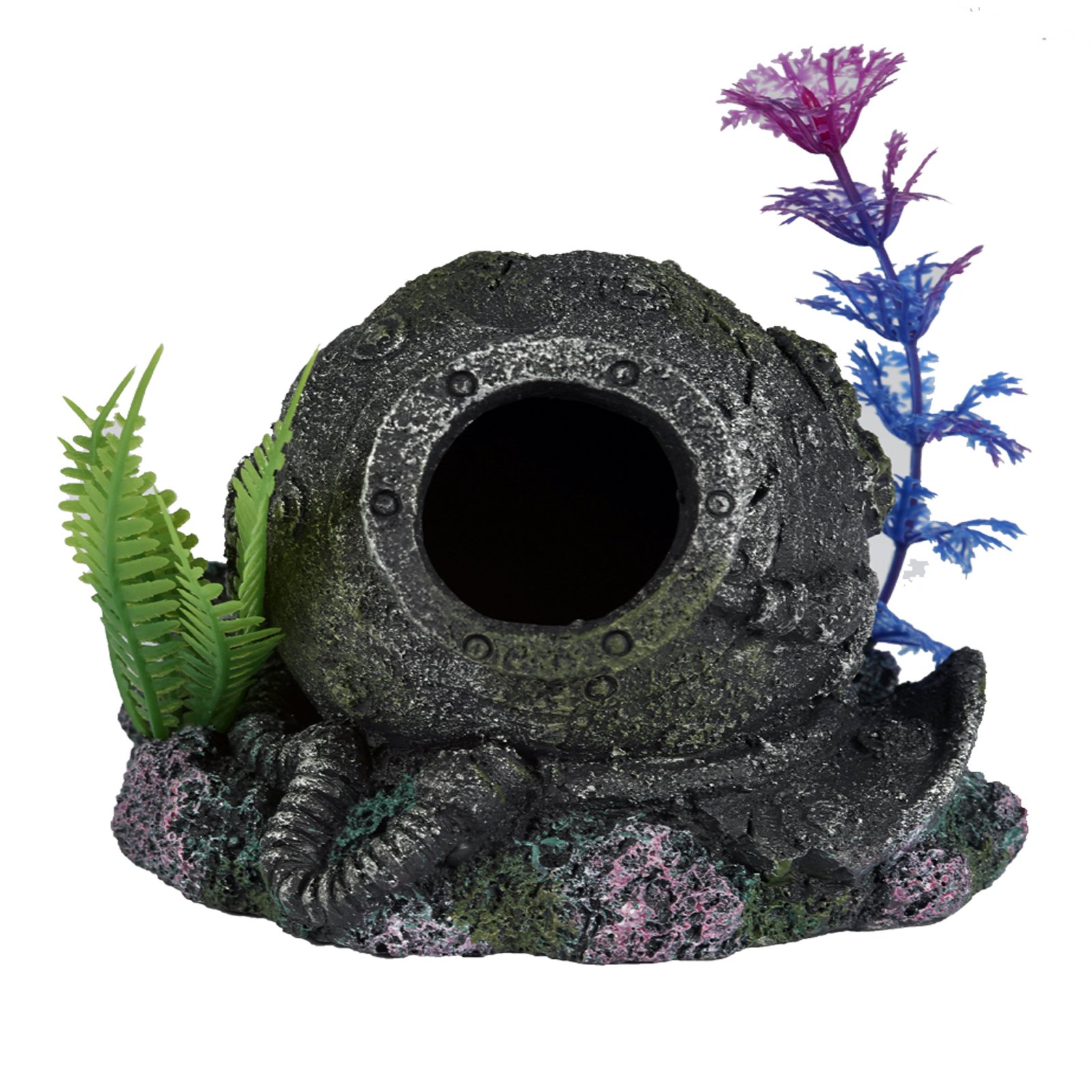 Pet Ting Lost Diving Helmet Aquatic Ornament - Aquarium Decoration - Vivarium Decoration