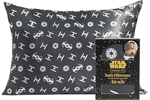 Kitsch x Star Wars Galactic Empire Satin Pillowcase | Satin Pillowcase with Zipper, Better Than Silk Pillowcase | Frizz-Reducing Pillow Case for Hair & Skin Care, Cooling & Breathable - Standard