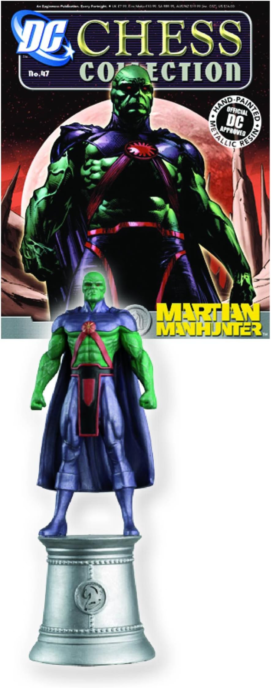 DC Chess Justice League Collector Figure & Magazine Martian Manhunter White Knight