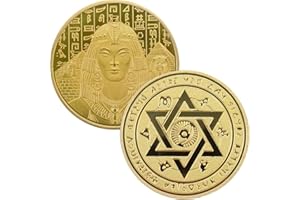YKSHOP Ancient Egypt Sun-God Queen Challenge Coin Lucky Coin