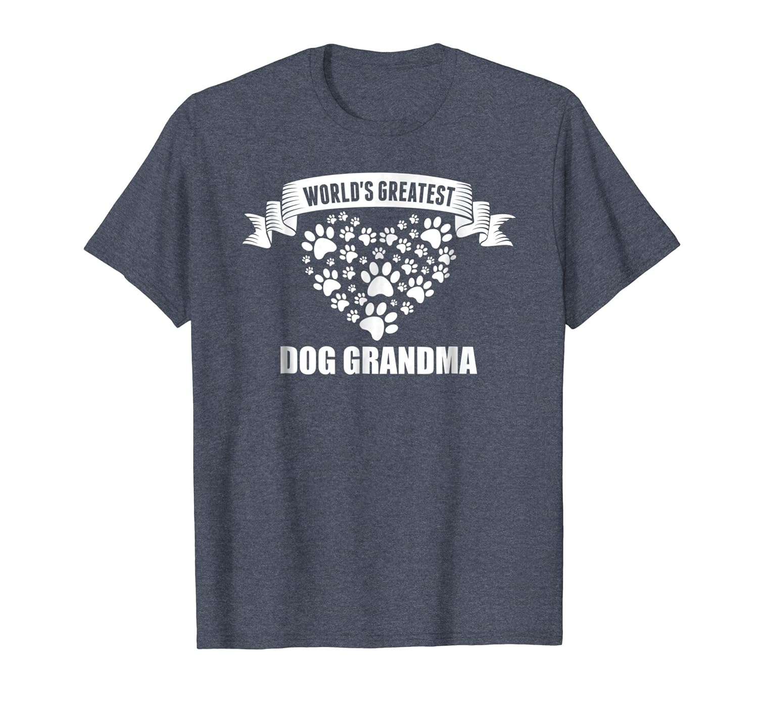 World's Greatest Dog Grandma Fur Babies Paws T Shirt-anz