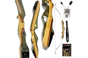 Southwest Archery Spyder Takedown Recurve Bow – Compact Fast Accurate 62"-64" Hunting & Target Bow – Draw Weights in 20-60 lb – Beginner to Intermediate - USA Company – Includes Warranty