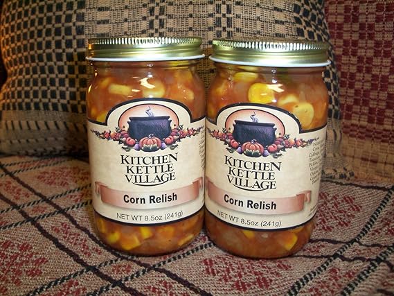 Amazon Com Kitchen Kettle Village Corn Relish 8 5oz Four Jars
