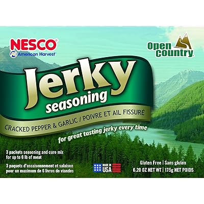 Nesco BJG-6 Jerky Spice Works, Cracked Pepper &amp; Garlic Flavor, 3 Count