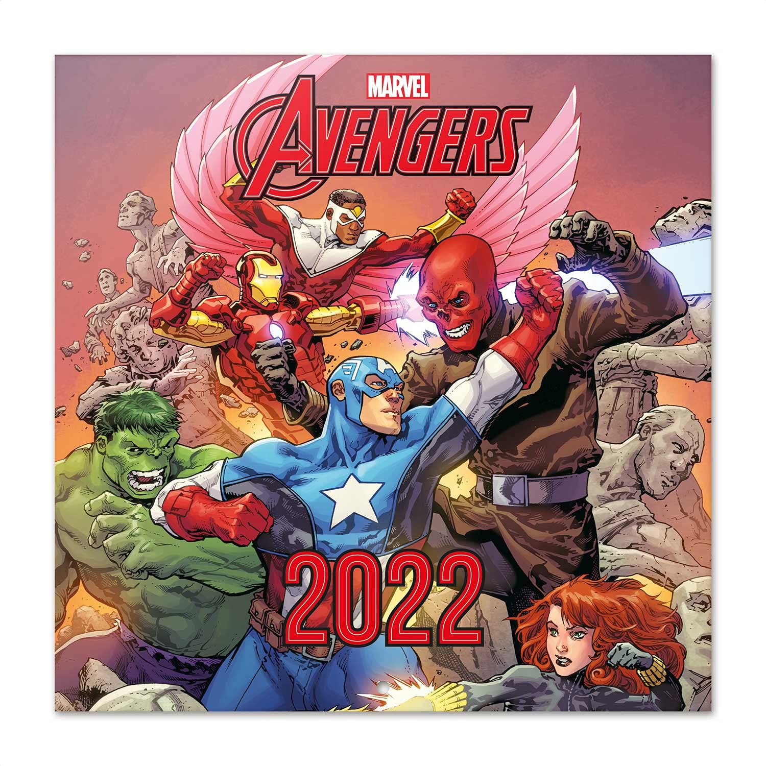Official Marvel Avengers 2022 Wall Calendar, 2022 Calendar, 12" x 12" Square Wall Calendar 2022 (Free Poster Included), Family Calendar 2022, Marvel Calendar 2022 - Secret Santa Gift โ image 1