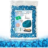Garifon 5lbs Bean Bag Filler, Pillow Bean Bag Stuffing Filling, Shredded Memory Foam Filling, Punching Bag Filler, Foam Refill for Pouf/Ottoman Stuffing/Couch/Boxing Bag, Added Gel Particles