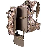 BLISSWILL Large Hunting Backpack with padded weapon compartment for Bow Rifle with Waterproof Rain Cover Hunting Gear Accessories 40L(Supercamo Timber)