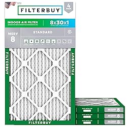 Filterbuy 8x30x1 Air Filter MERV 8 Dust Defense