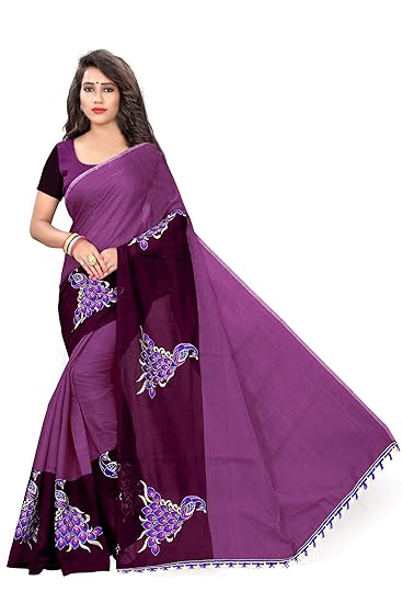 cotton with blouse piece Saree