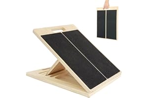 OiZenhio Portable Slant Board for Calf Stretching Squats Calf Stretcher Physical Therapy Equipment Adjustable Incline Board for Knees Ankle Heel Feet Leg