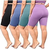 VALANDY Creamlush Plus Size Biker Shorts for Women - 8" High Waisted Ultra Soft Yoga Shorts(L-5XL)