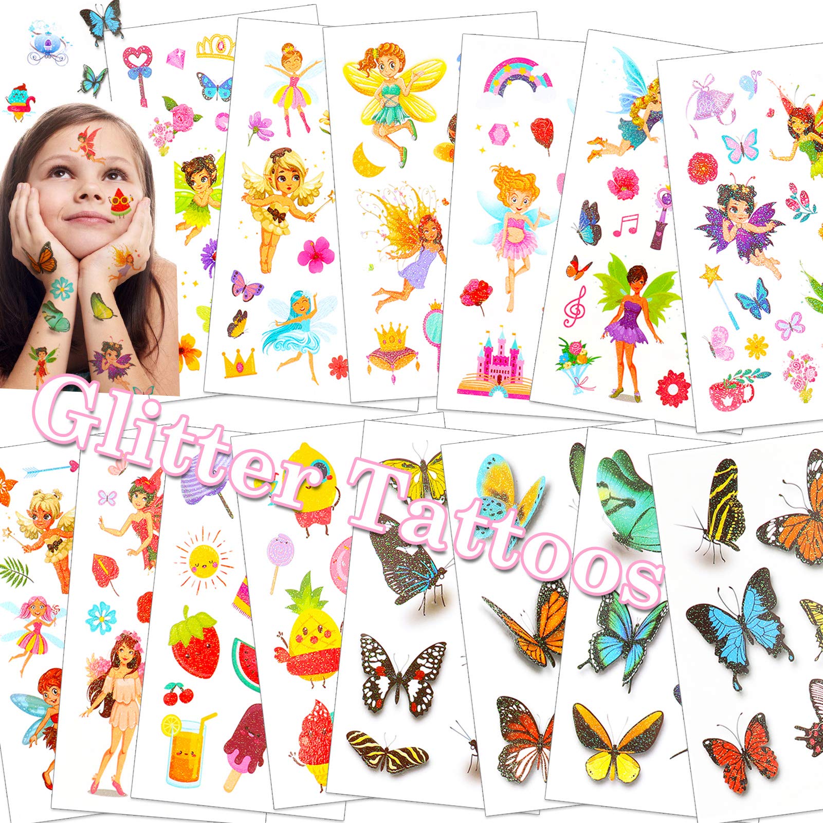 Buy HOWAF Glitter Tattoos Temporary Tattoos for Kids, Sparkly