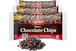 Gefen Vegan Semi Sweet Real Dark Chocolate Chips, Dairy Free 9oz (3 Pack),Nut Free, Lactose Free, Kosher, Great for Baking (9