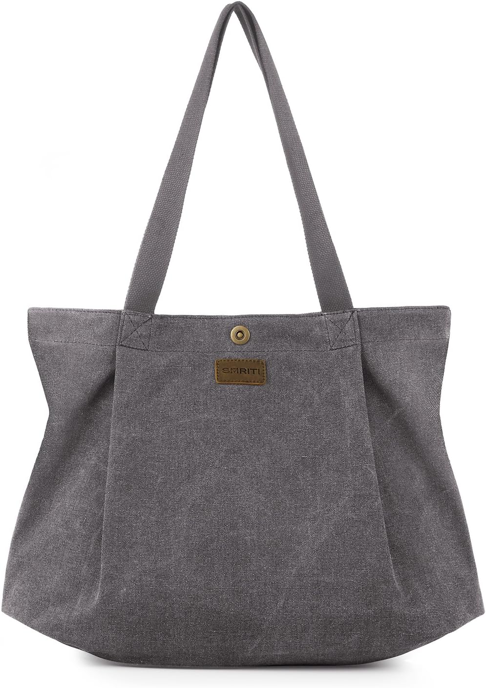 SMRITI Canvas Tote Bag for Women School Work Travel and Shopping
