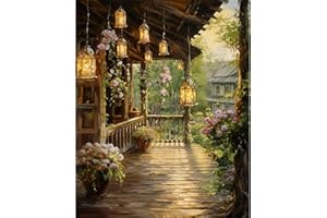 xackcme Landscape Paint by Numbers for Adults - Scenery Paint by Number on Canvas Without Frame, DIY Oil Painting for Gift Home Wall Decor (16x20 inch)