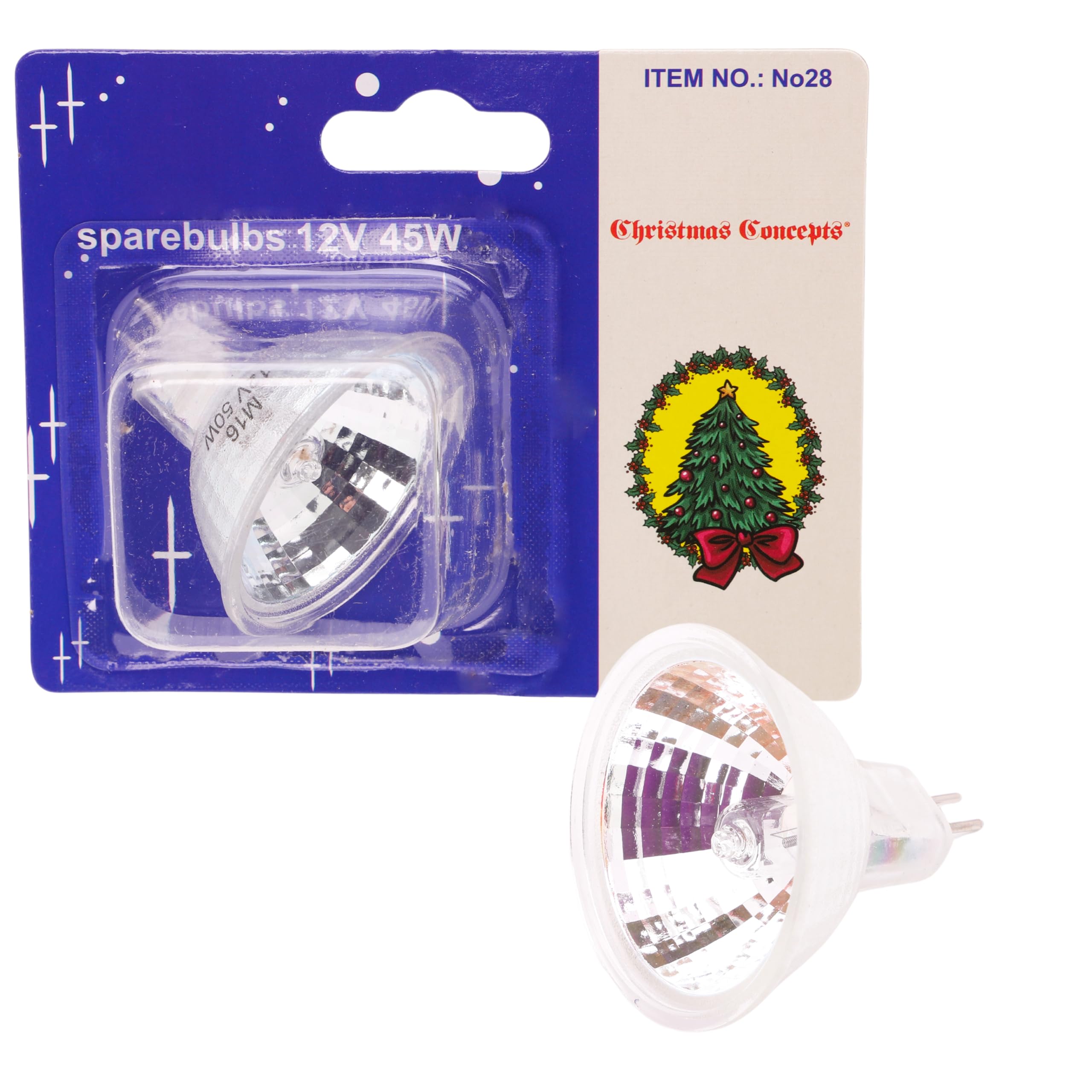 Christmas Concepts 50mm 12v 45w Fibre Optic Bulb 2 Pin (No 28)