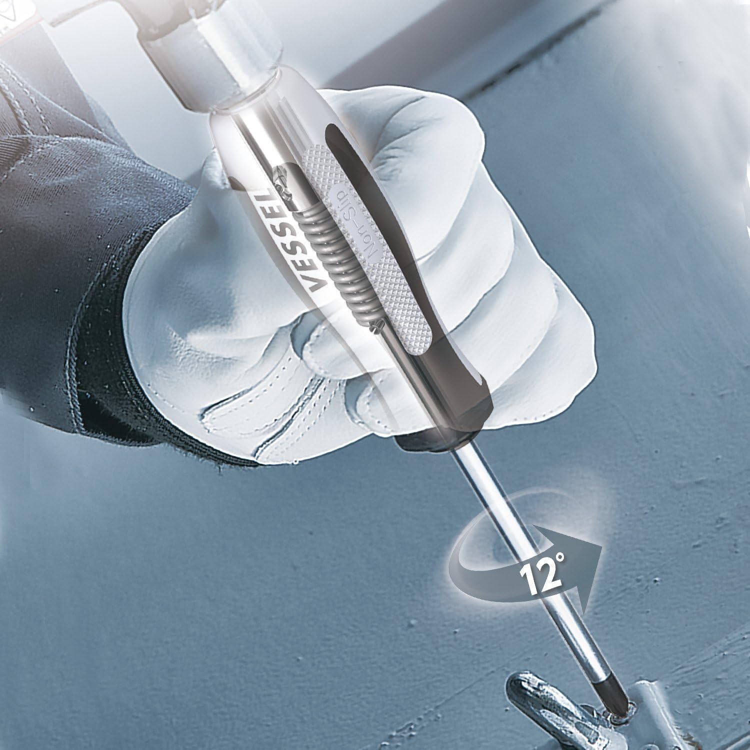 VESSEL MEGADORA IMPACTA Impact Driven Screwdriver +3x150 (6") No.980 980P3150, +3x150(6"), +3x150(6") - Image 5
