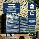 Raaco RAA137393 Parts Storage Organiser Blue Transparent 48 Drawers Steel PP view 2