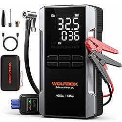 WOLFBOX 4000A Jump Starter with 160PSI Air