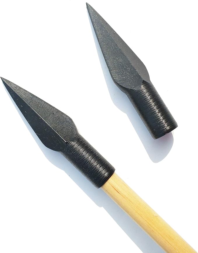 SHARROW 6pcs Pointe de Flèche Tir à l'arc Chasse Flèches Broadheads ID 8mm pour Flèches en Bois SHARROW 6pcs Pointe de Flèche Tir à l'arc Chasse Flèches Broadheads ID 8mm pour Flèches en Bois