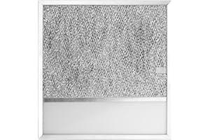 TRHRETN Range Hood Aluminum Filter with Linght Lens Replacement for Whirlpool Broan Nutone 43000 Series Range Hood、R610045,R610050,BUEZ3,SL6200R 11-1/2 x 11-3/4 x 3/8 Kitchen Exhaust Grease Filter