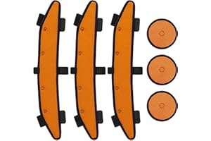 DAIRRR FUUU Hard Hat Top Pads and Sweatbands for Safety Helmet, Washable Hard Hat Cooling Liner Accessories Set, Suspension Sweat Band Replacement, Reusable Inserts Headband, Orange, 6 PCS