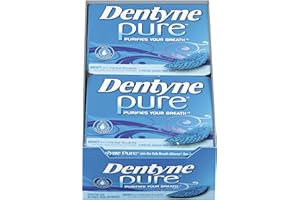 Dentyne Pure Mint with Herbal Accents Sugar-Free Chewing Gum, 10 Packs of 9 Pieces (90 Total Pieces)