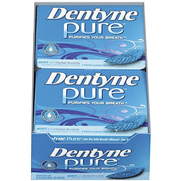 DENTYNE PURE MINT WITH HERBAL ACCENTS SUGAR FREE...