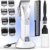 Fagaci Hair Clippers for Men Professional with Precise Cutting, Turbo Power Professional Barber Clippers Cordless, Powerful Motor Fade Mens Hair Clipper Set, Precision Blades Haircut Machine Kit